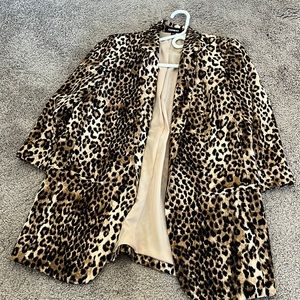 Express leopard blazer